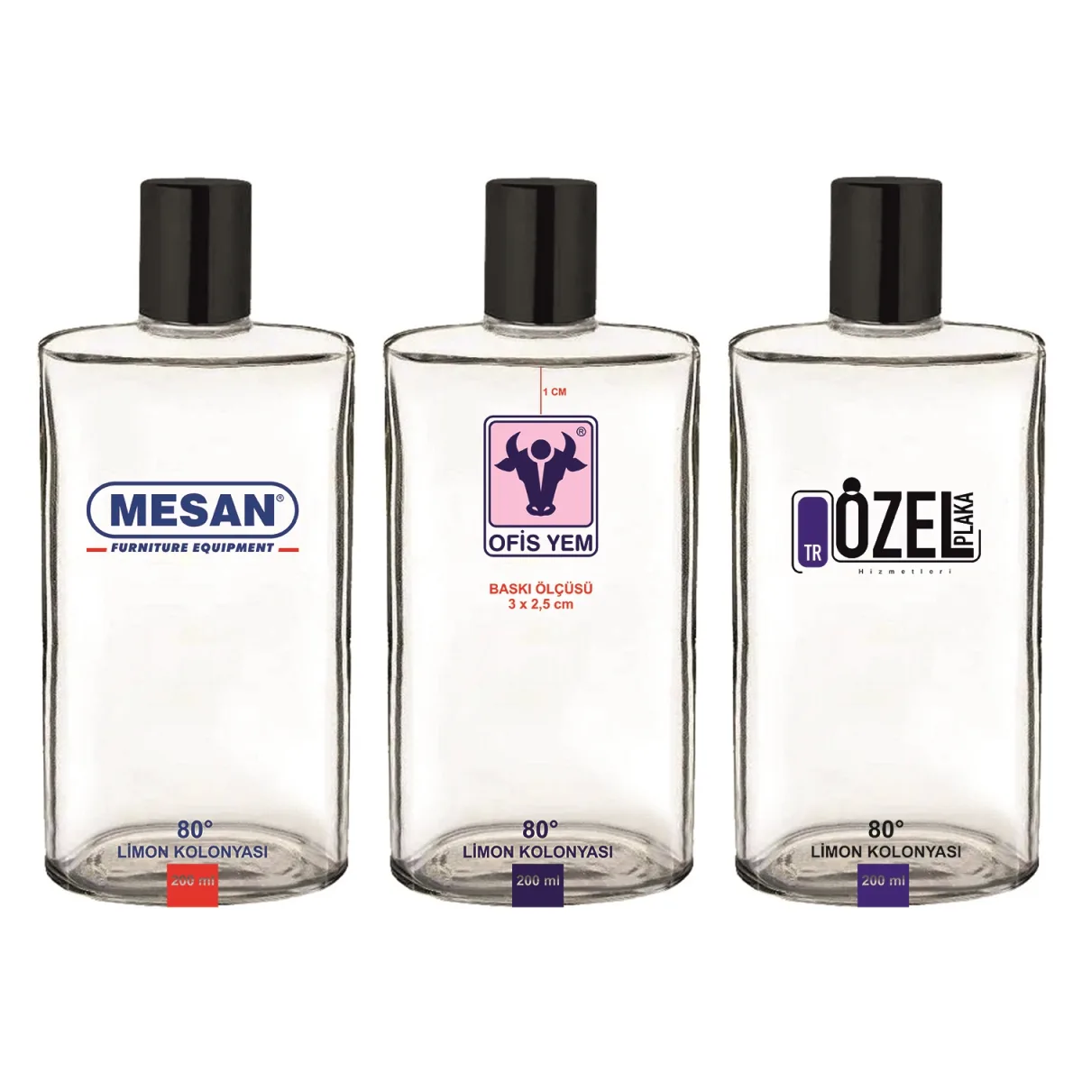 Dezenfektan & Kolonya Cam Şişe 200 Ml