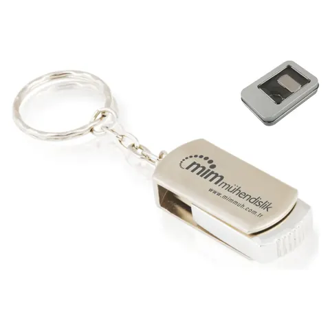 Döner Kapaklı Metal Usb Flash Bellek