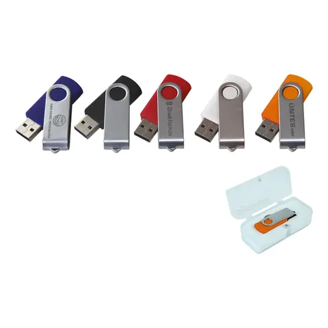 Döner Kapaklı Metal Usb Flash Bellek