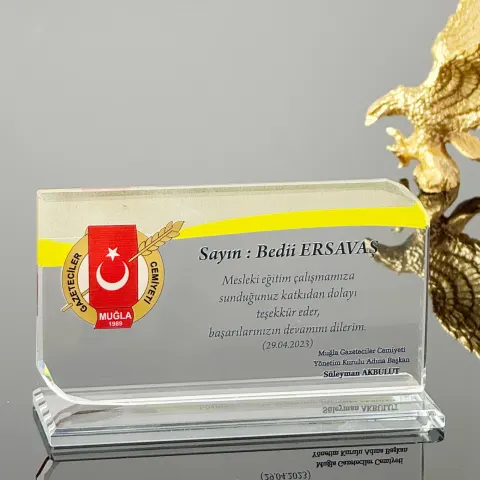 P132 Kristal Cam Plaket