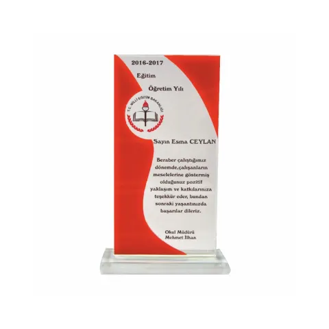 P146 Kristal Cam Plaket